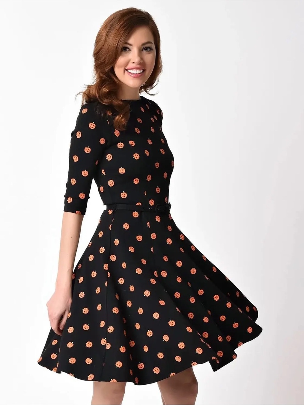 Unique Vintage Jack-o’-lantern Dress